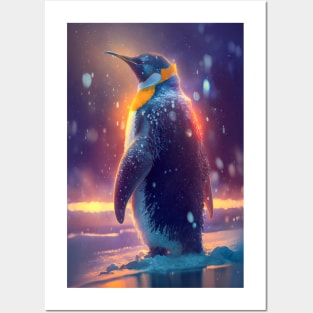 Penguin Animal Portrait Painting Wildlife Outdoors Adventure Posters and Art